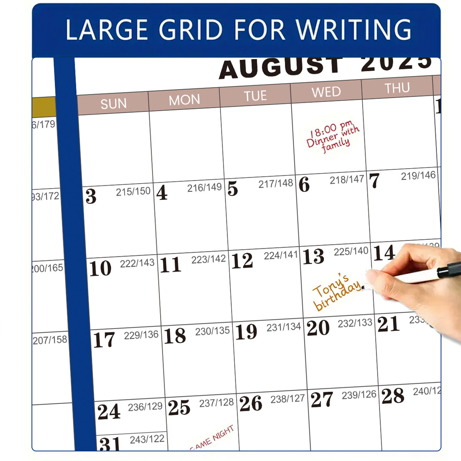 English Home Office - 2026 English Double-Sided Laminated Wall Calendar