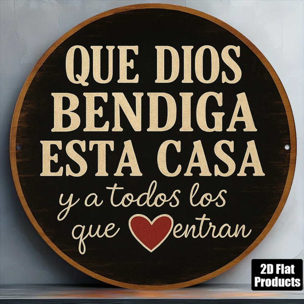 English Home Office - Que Dios Bendiga Esta Casa 8