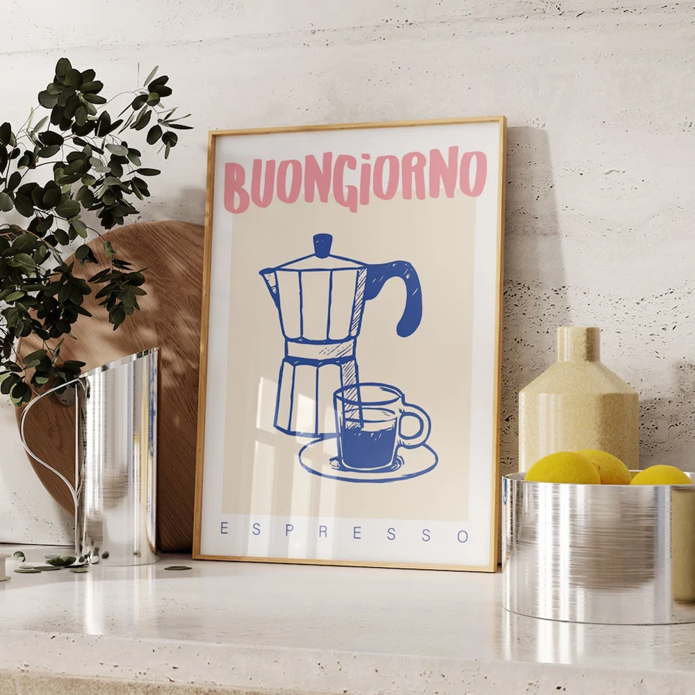 Home Office Image - Modern Coffee Espresso Wall Art Prints