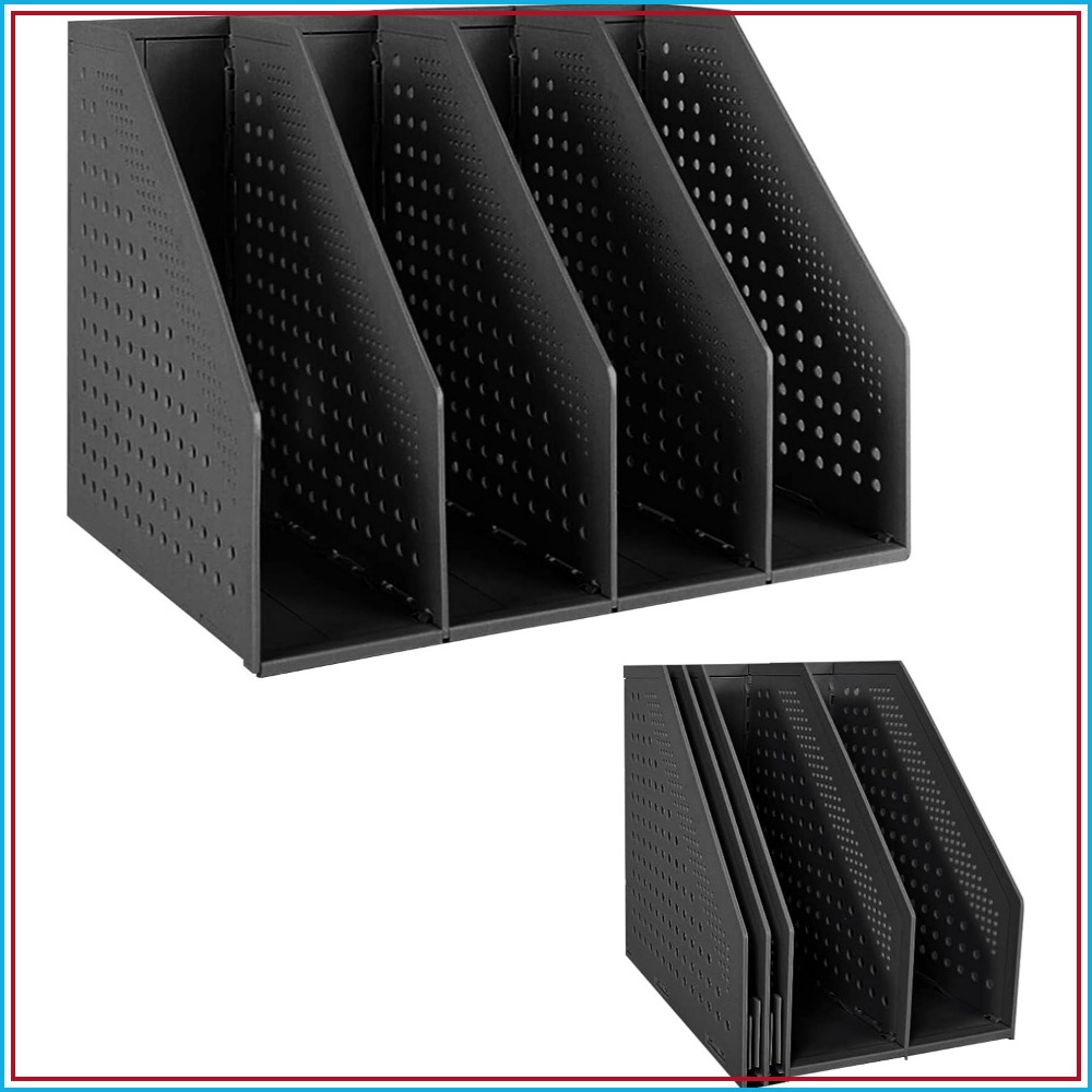 Home Office Image - Collapsible Magazine Holder Plastic Desktop 4
