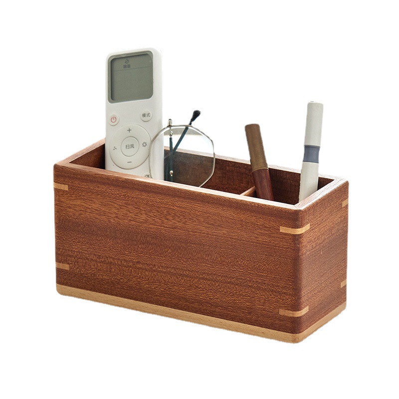 Home Office Freelancer - Wooden Desk Pen Holder Organizer Stationery