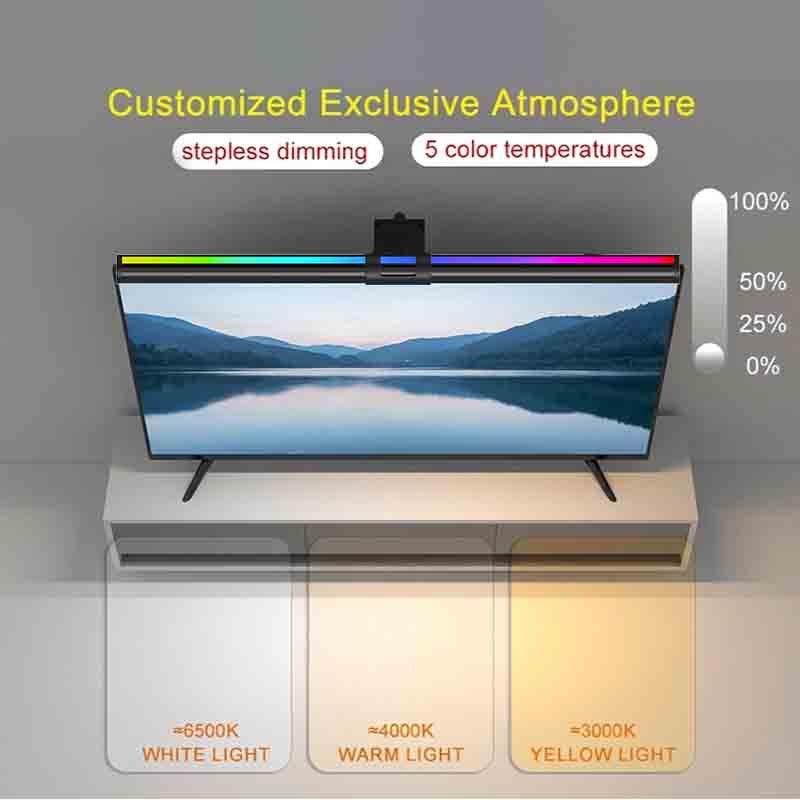 60/80cm RGB Light LED Monitor  - Home Office Work Table 评论和价格