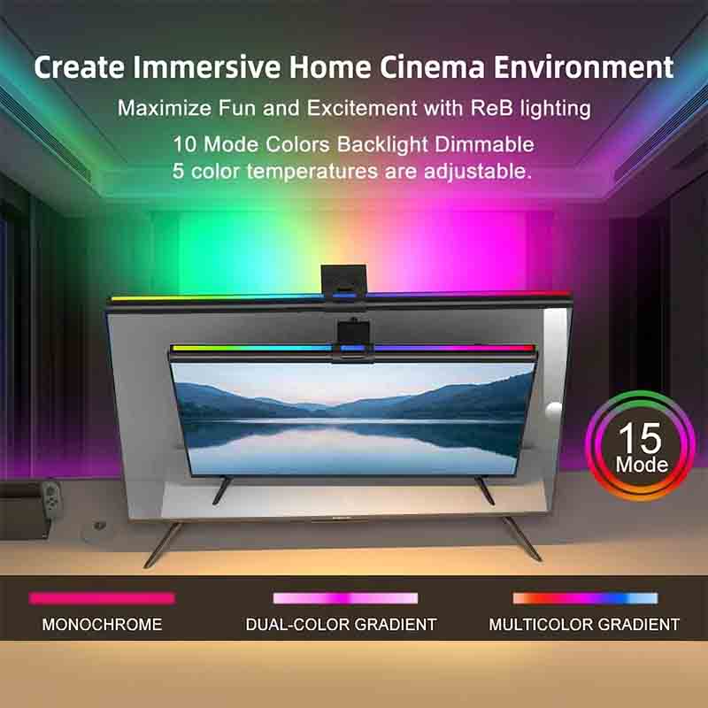 60/80cm RGB Light LED Monitor  - Home Office Work Table 评论和价格