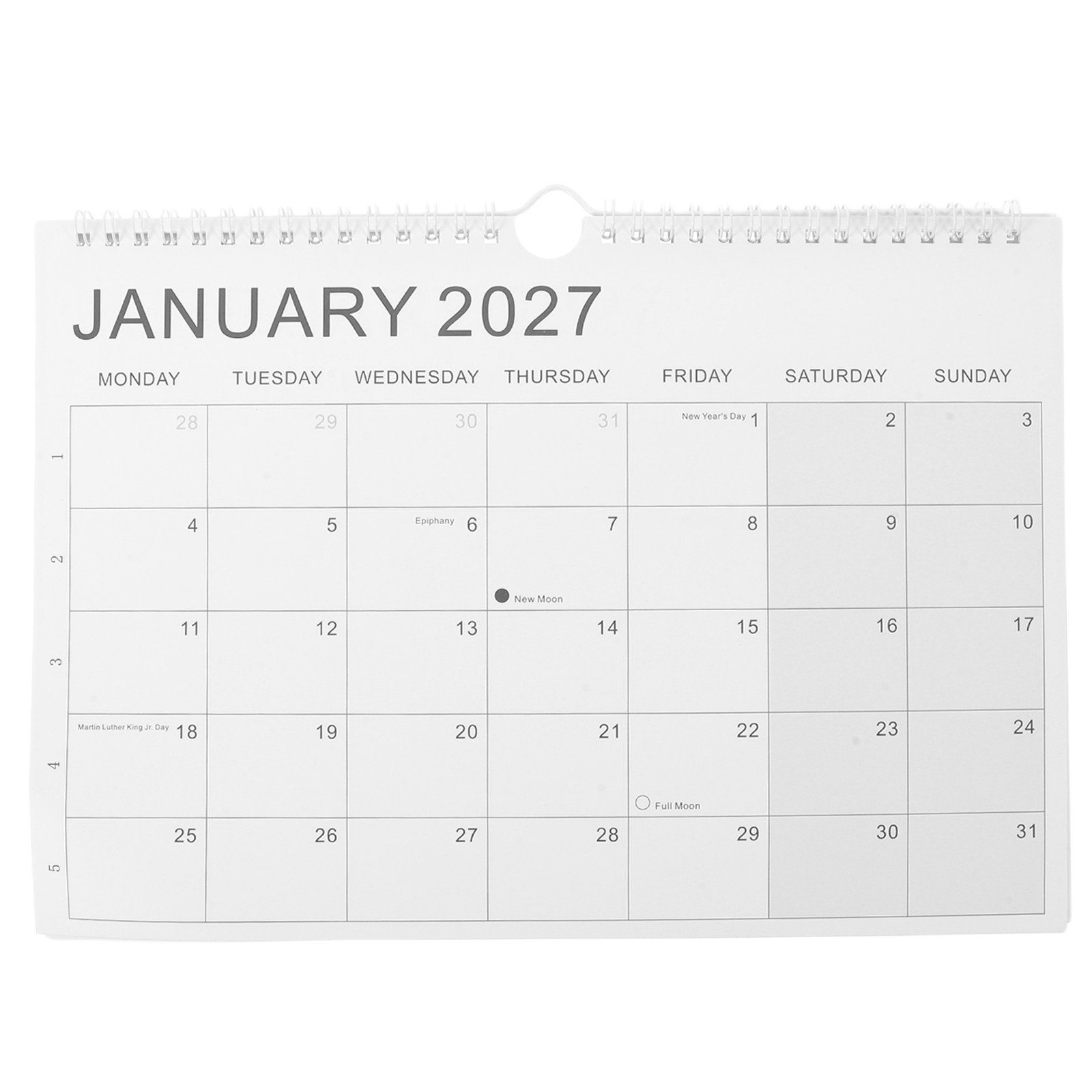 Paper Calendar 2027-2028 Engli - English Home Office 评论和价格