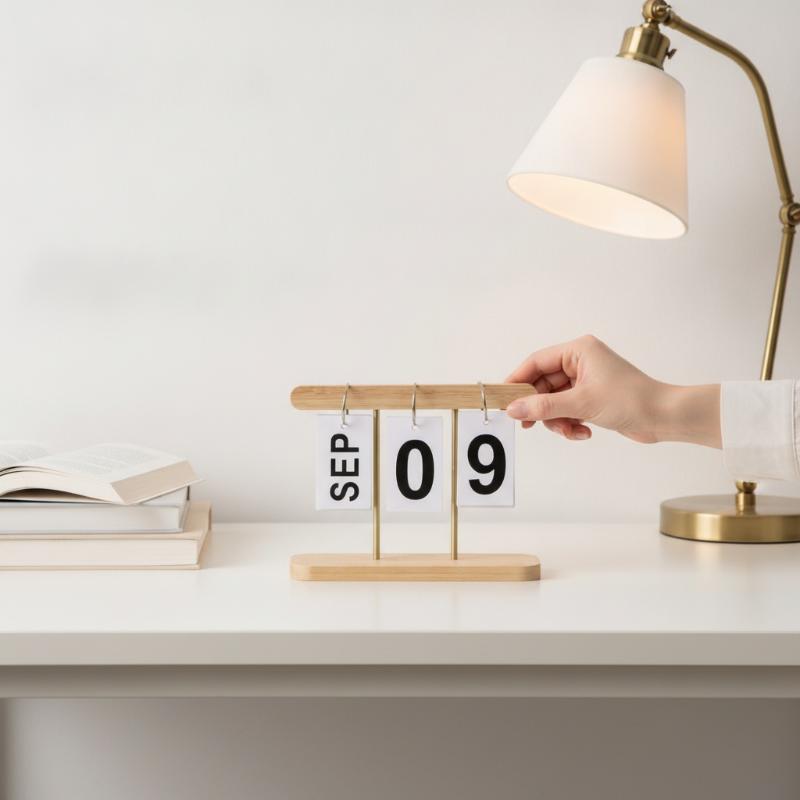 Reusable Flip Desk Calendar 1P - English Home Office 评论和价格