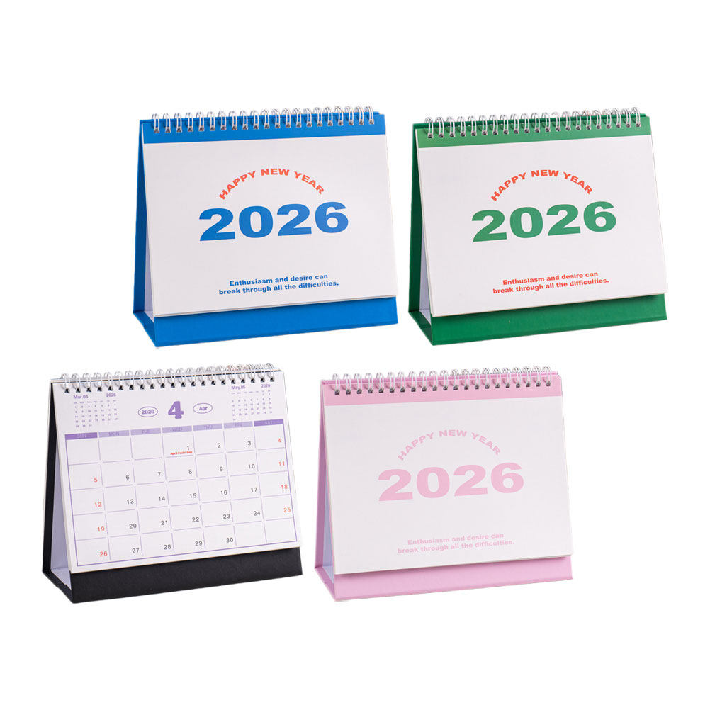 4Pcs 2026 Flip Calendar for De - English Home Office 评论和价格