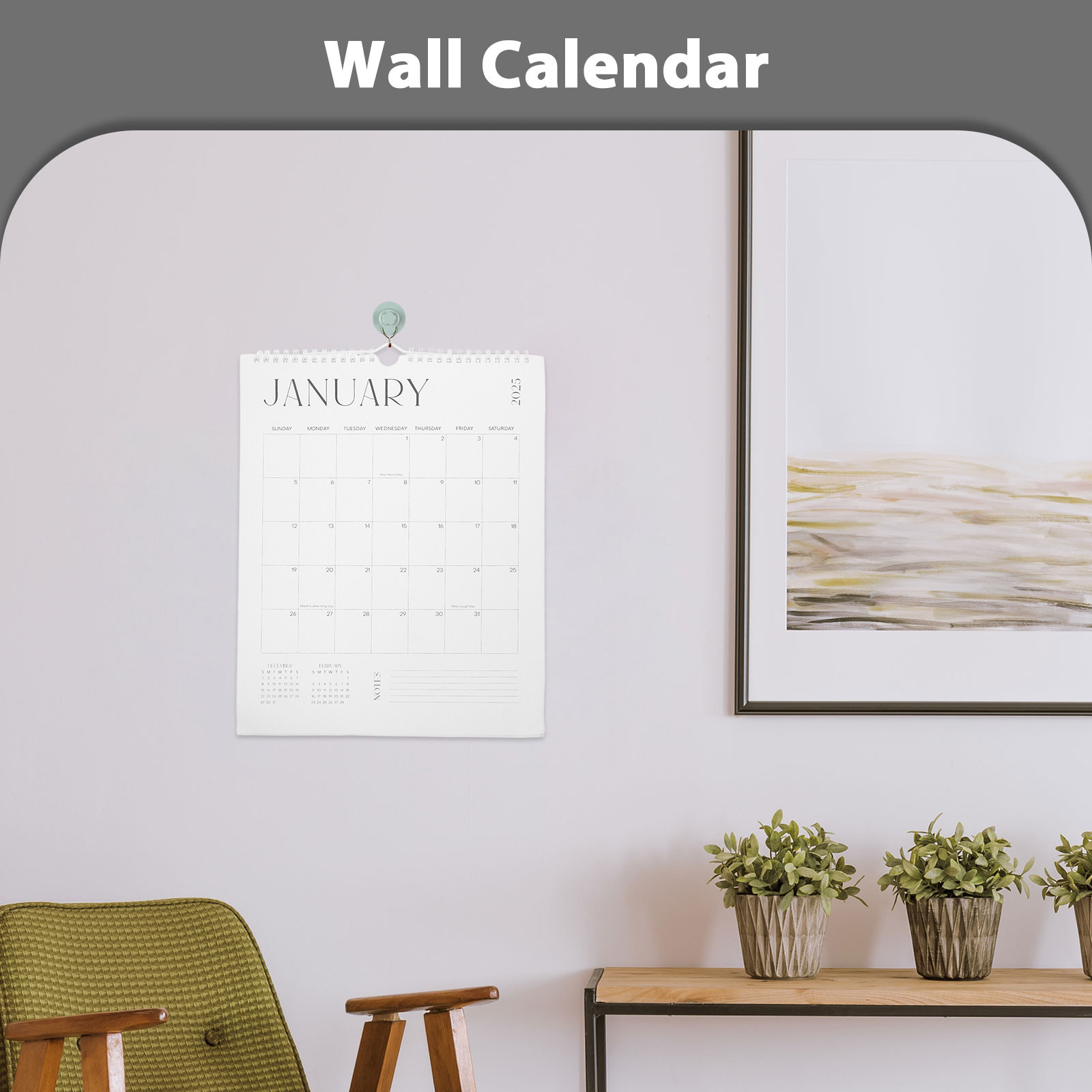18-Month Vertical English Wall - English Home Office 评论和价格