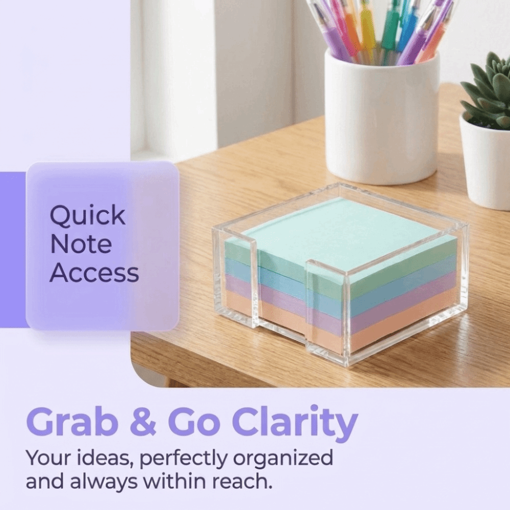 Transparent Sticky Note Holder - Sticky Note Dispenser 评论和价格