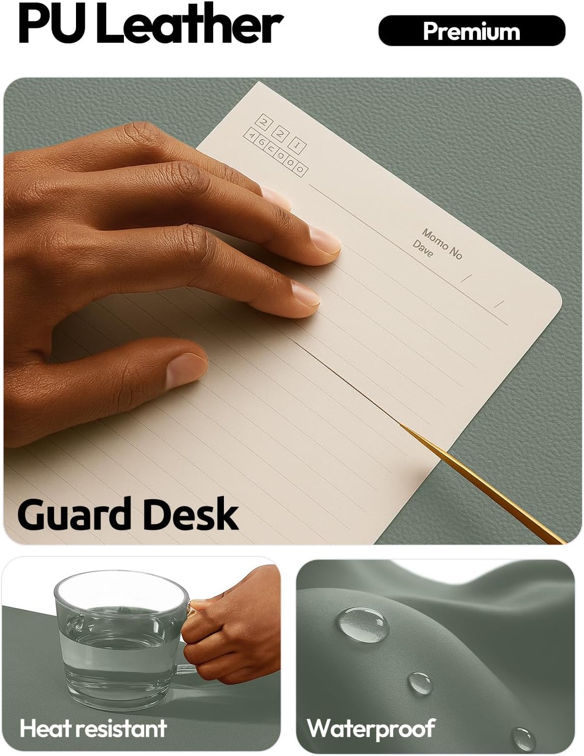 Leather Desk Pad Protector, La - Home Office Image 评论和价格