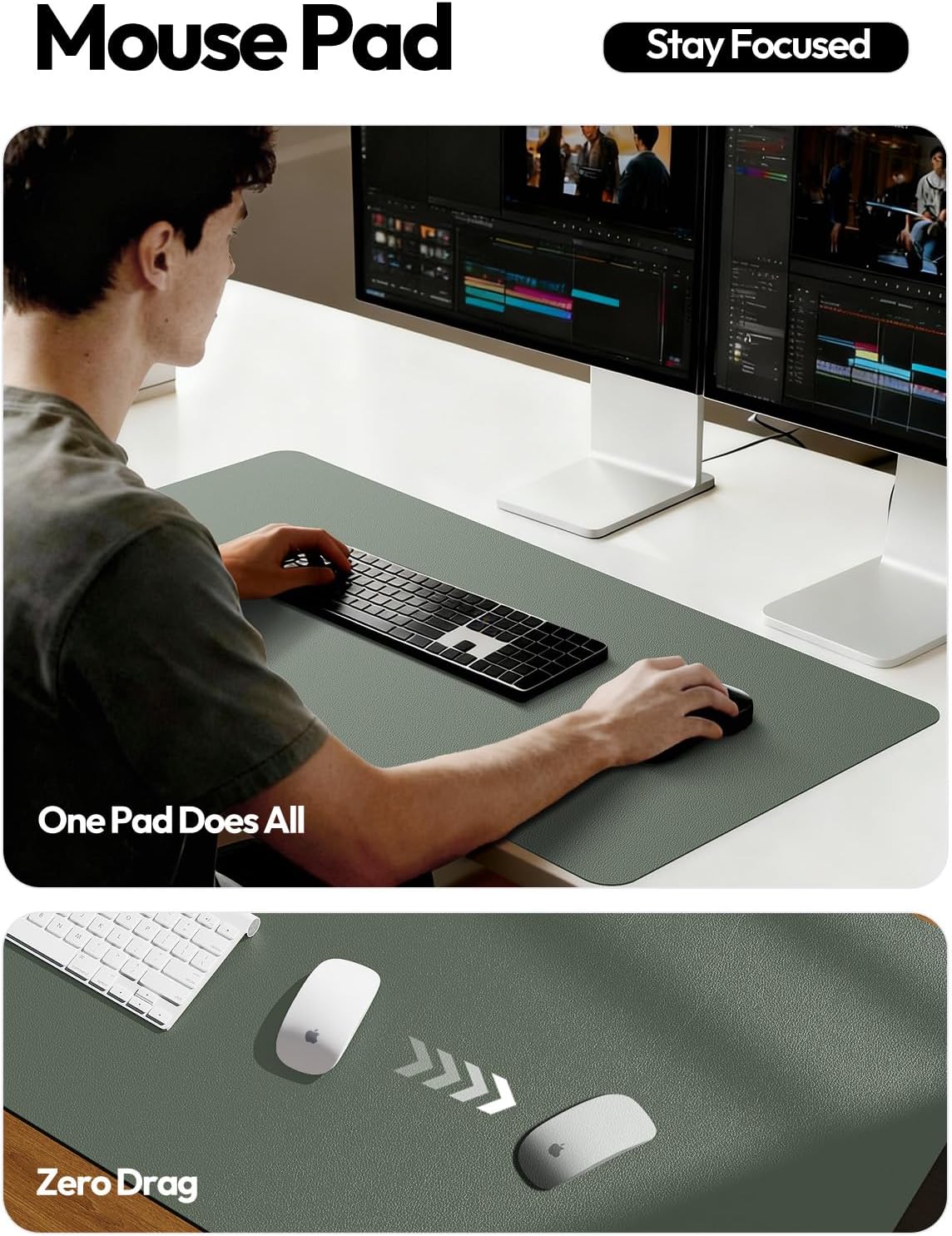 Leather Desk Pad Protector, La - Home Office Image 评论和价格