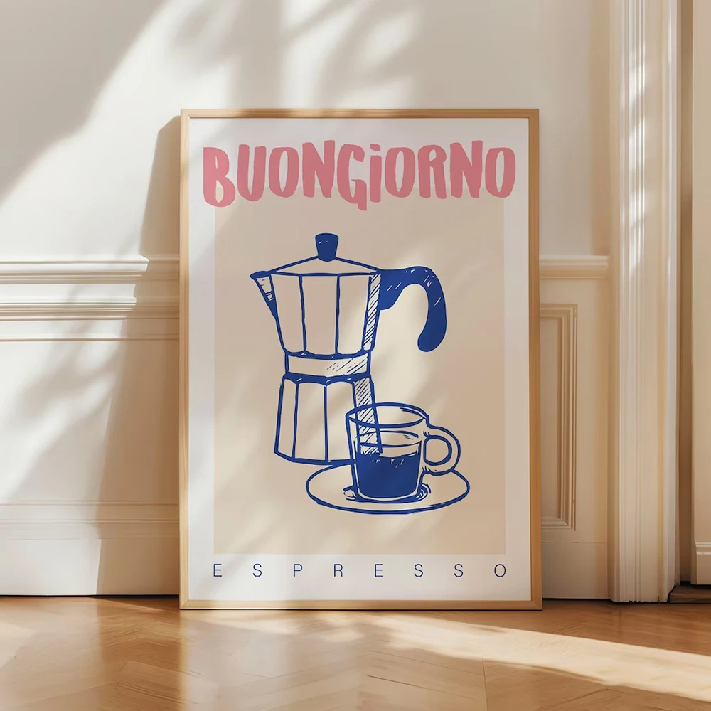 Modern Coffee Espresso Wall Ar - Home Office Image 评论和价格