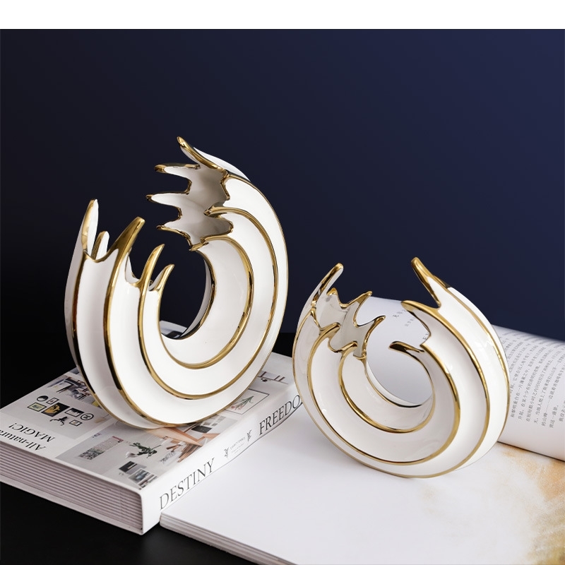 Modern Luxury White Gold Ceram - Home Office Form 评论和价格