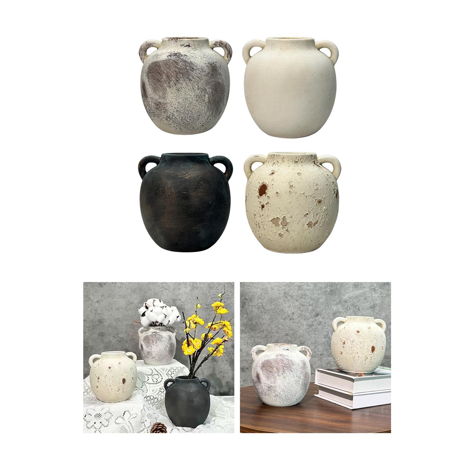 Rustic Ceramic Vase Wabi Sabi  - Home Office Form 评论和价格