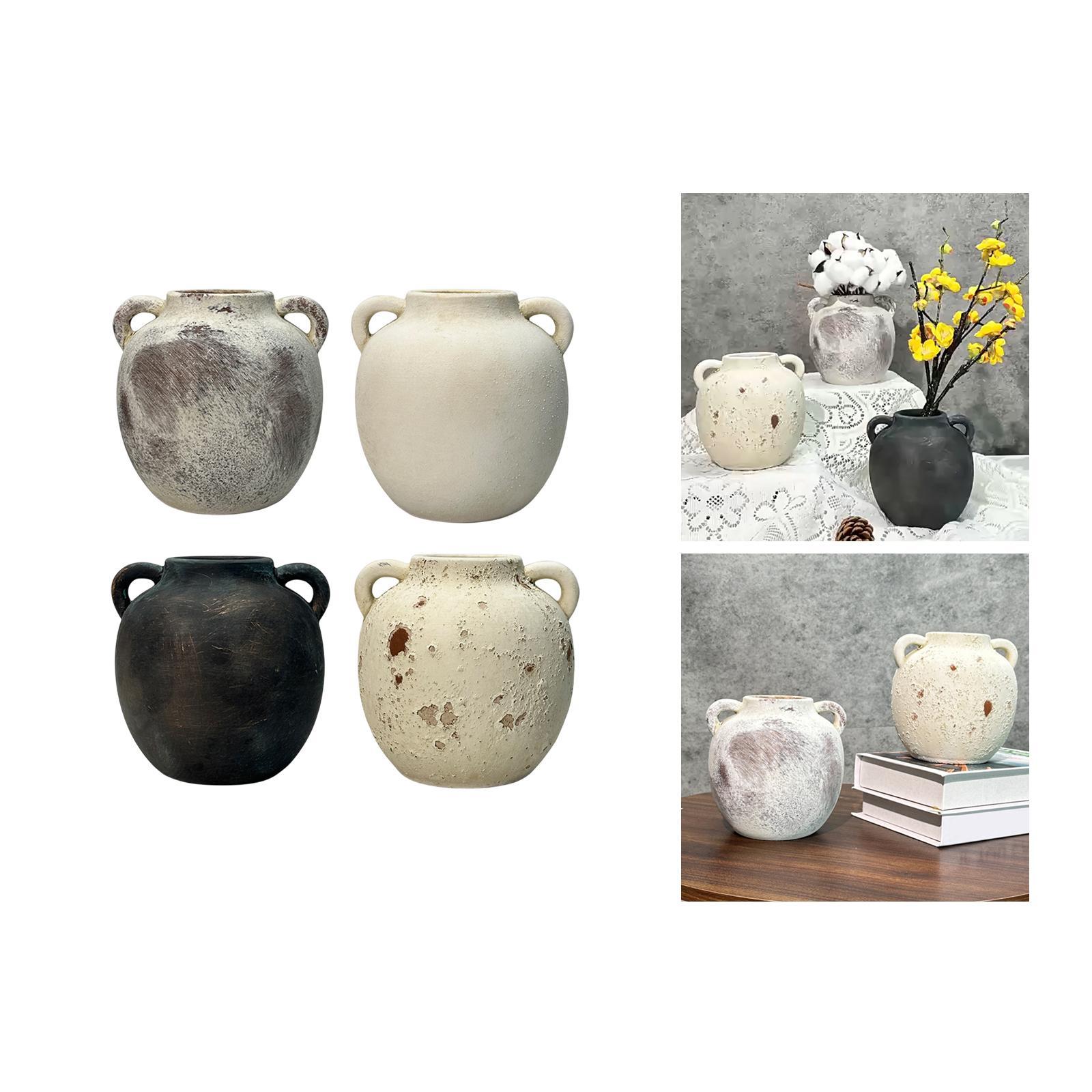 Rustic Ceramic Vase Wabi Sabi  - Home Office Form 评论和价格