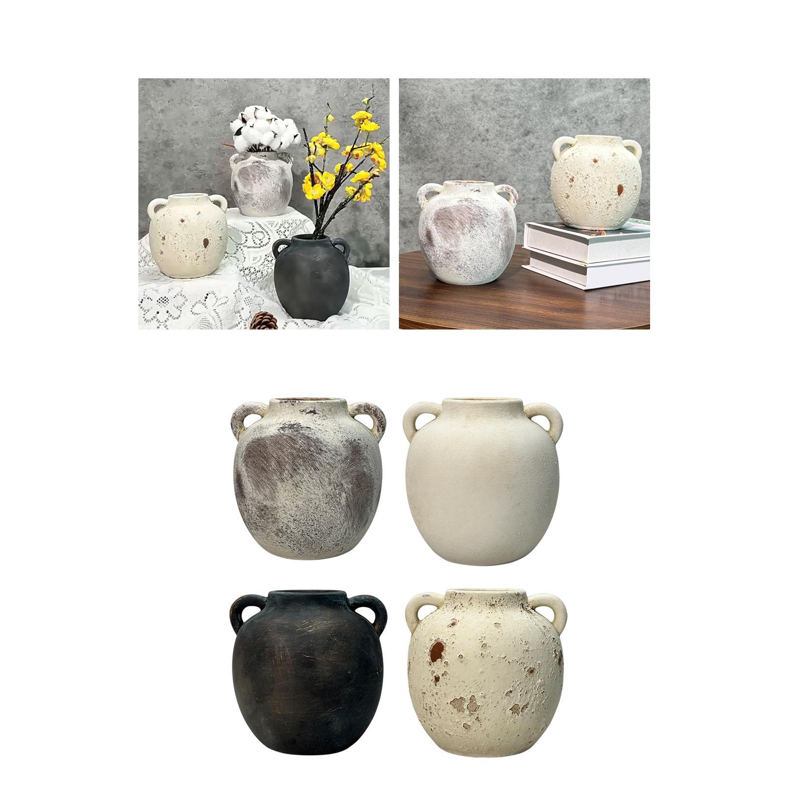 Rustic Ceramic Vase Wabi Sabi  - Home Office Form 评论和价格