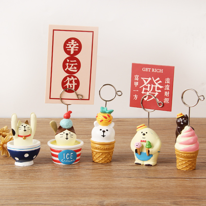 Summer Ice Cream Message Folde - Sticky Note Dispenser 评论和价格