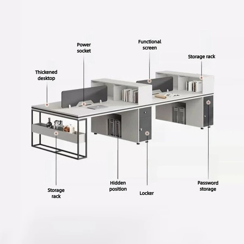 Office Staff Work Desk And Cha - Home Office Work Table 评论和价格
