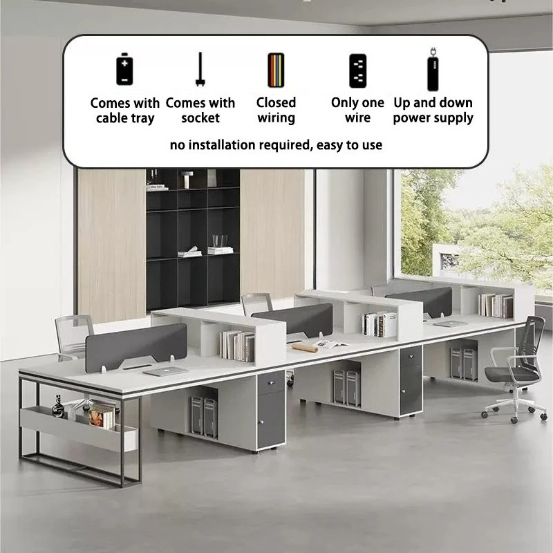 Office Staff Work Desk And Cha - Home Office Work Table 评论和价格