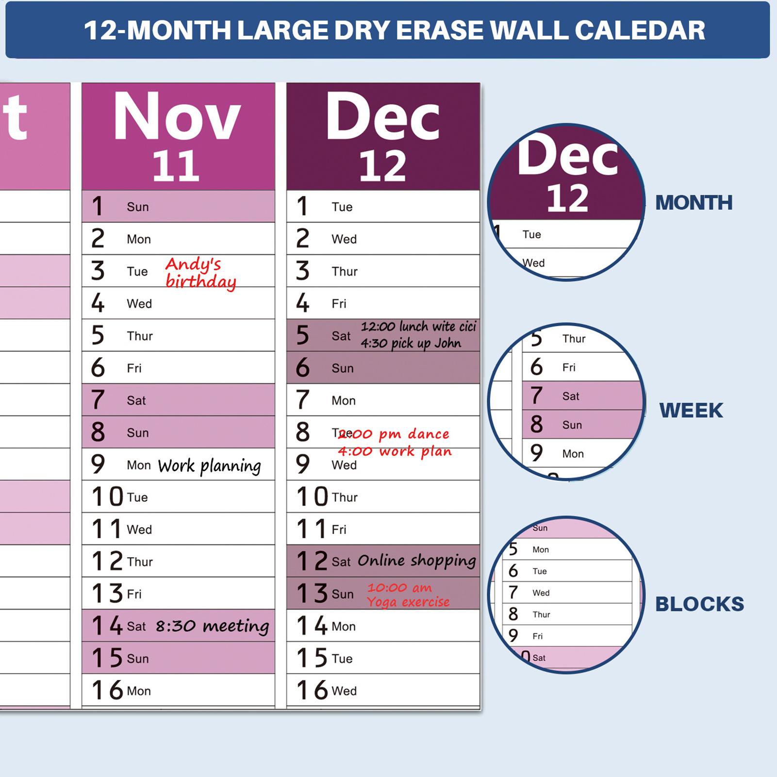 2026 English wall calendar, Dr - English Home Office 评论和价格